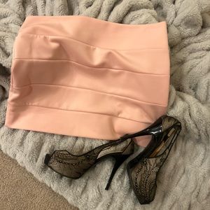 LOLA Blush Pink Mini Skirt size M